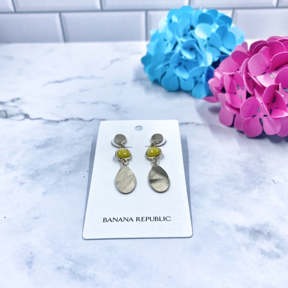 Banana Republic Yellow Drop Earrings - New! 🌼 - Picture 2 of 4
